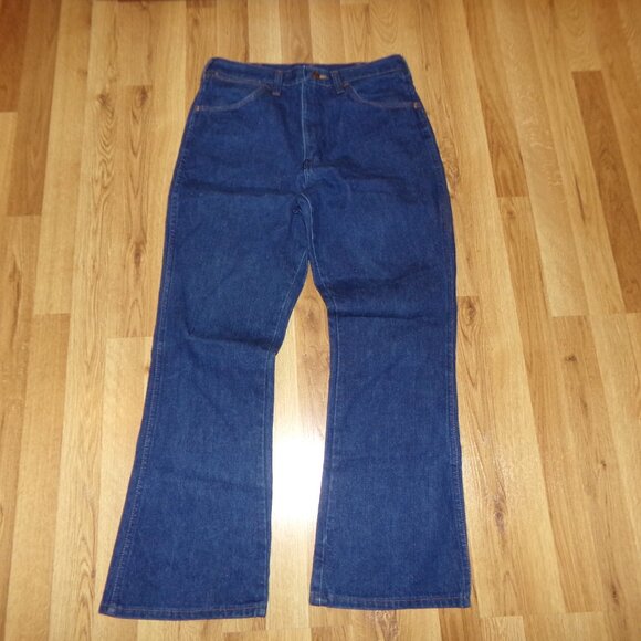 Men's Wrangler Denim Jeans 33x30'' Dark Wash - Picture 6 of 13